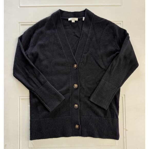 Vince Sweaters - Vince Wool Cashmere Button Up Black Oversized Cardigan Size XS
